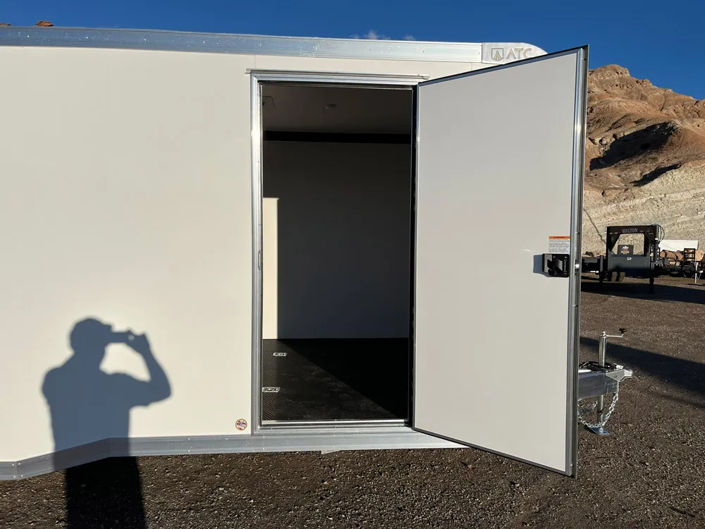 8.5 x 24 ATC ROM 400 Sport/Car Hauler White Side Door Open