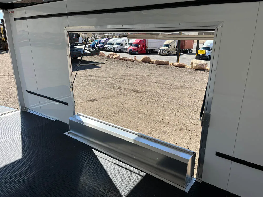 8.5 x 24 ATC ROM 450 Sport/Car Hauler Med Charcoal Side Access Open