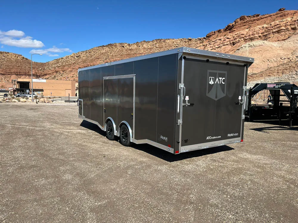8.5 x 24 ATC ROM 450 Sport/Car Hauler Med Charcoal Left Rear