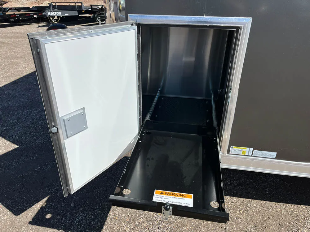 8.5 x 24 ATC ROM 450 Sport/Car Hauler Med Charcoal Side Door Storage