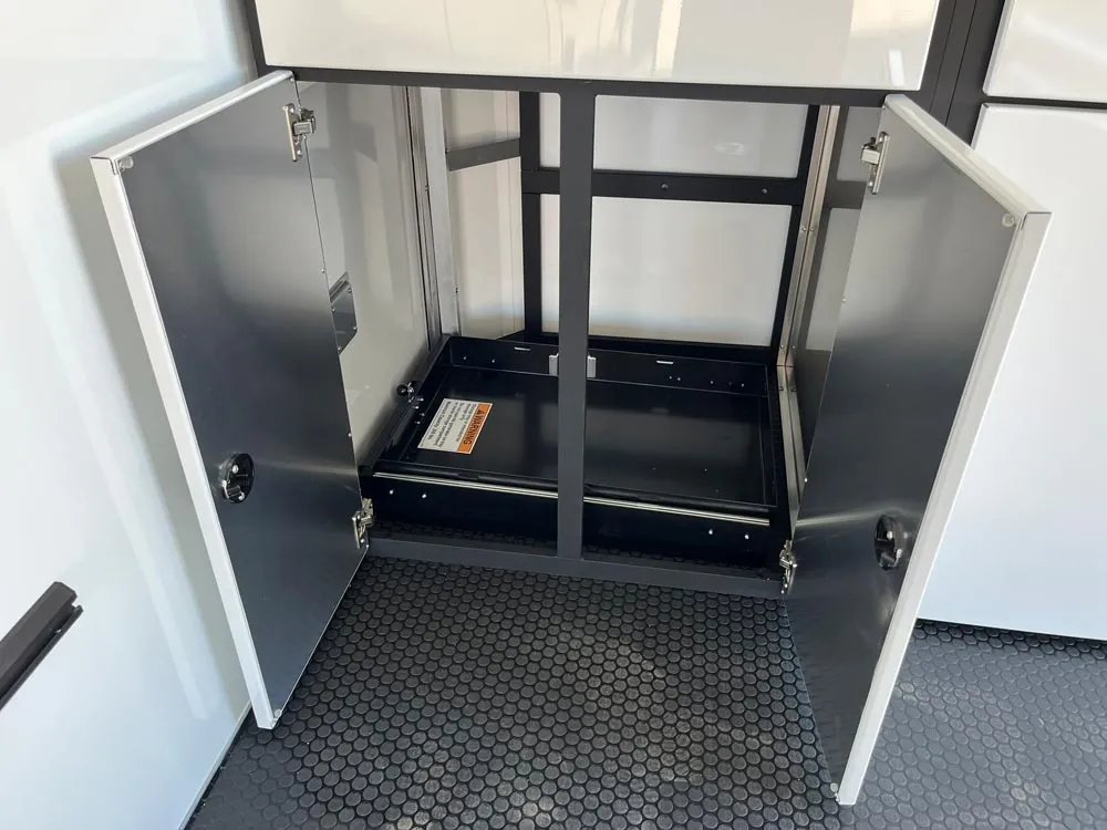 8.5 x 24 ATC ROM 450 Sport/Car Hauler Polar White bottom left cabinet