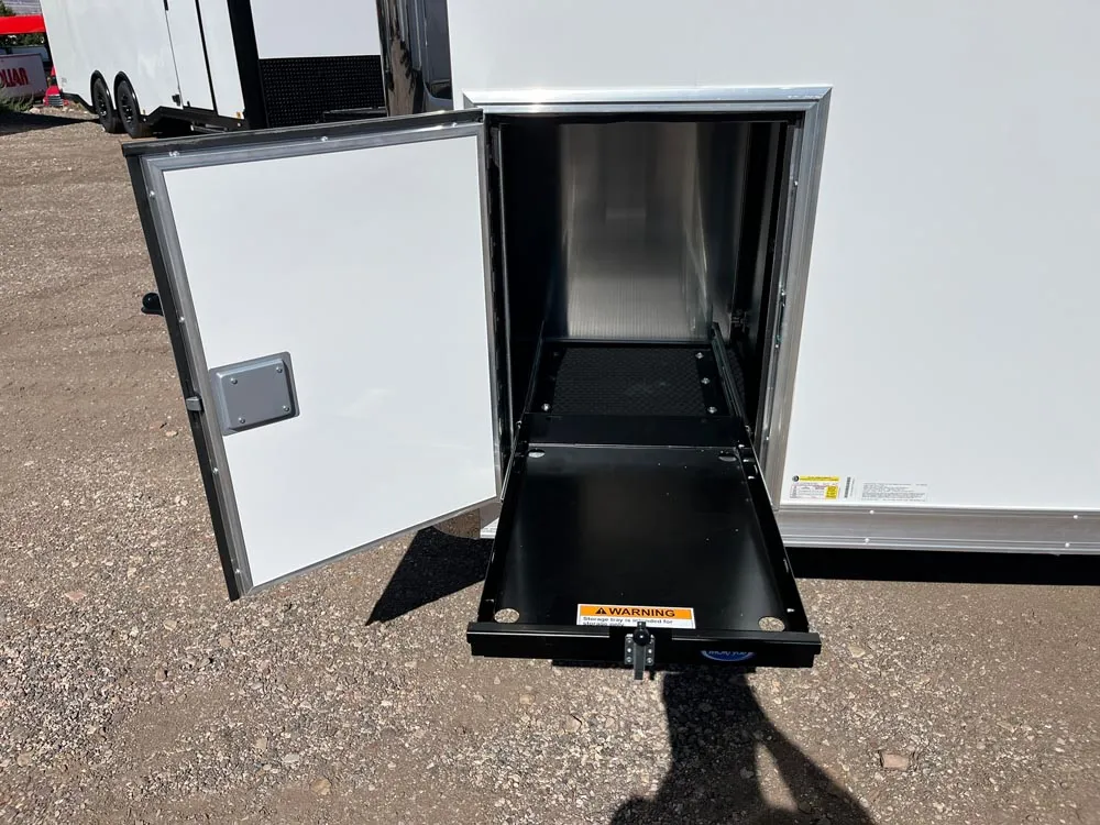 8.5 x 24 ATC ROM 450 Sport/Car Hauler Polar White exterior storage