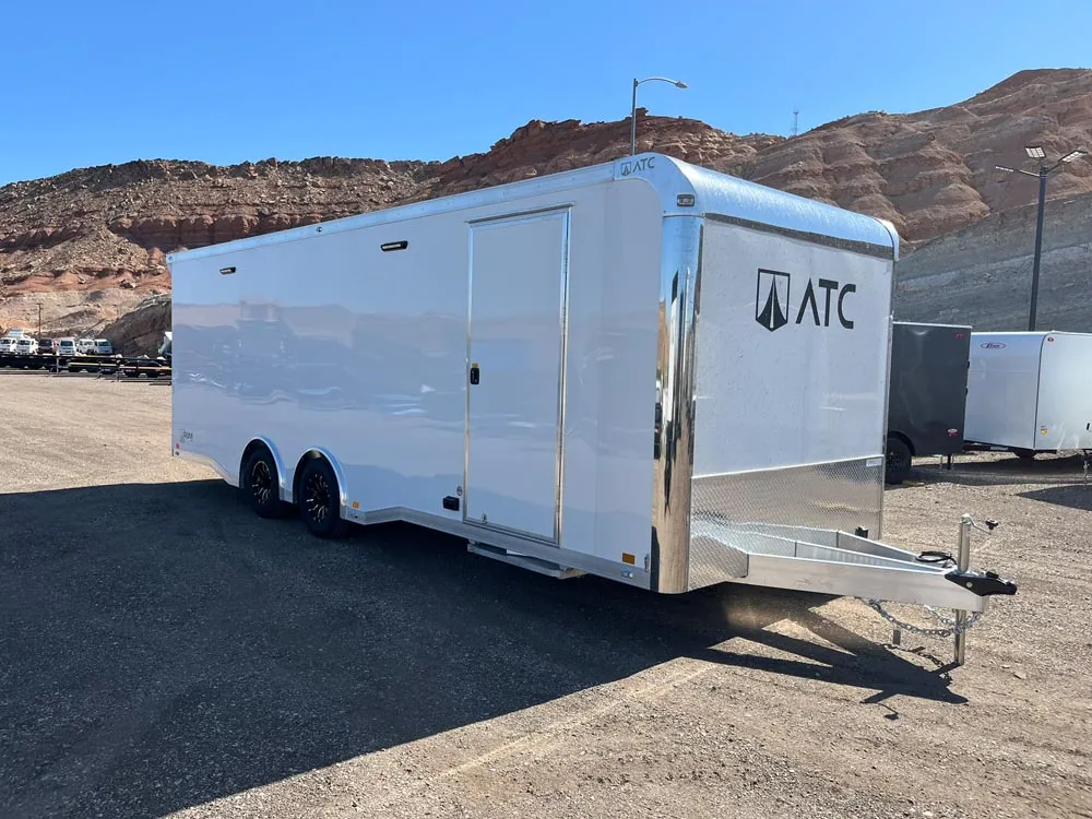 8.5 x 24 ATC ROM 450 Sport/Car Hauler Polar White right front