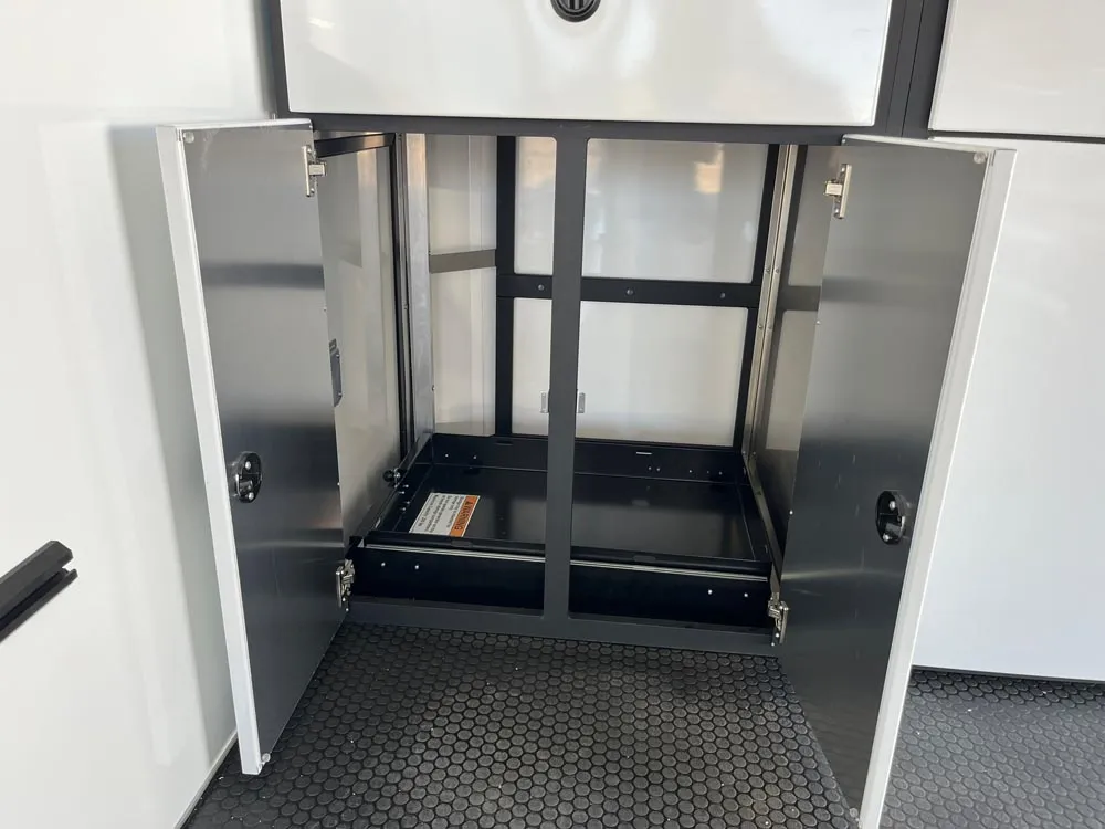 8.5 x 24 ATC ROM 450 Sport/Car Hauler Polar White bottom left cabinet