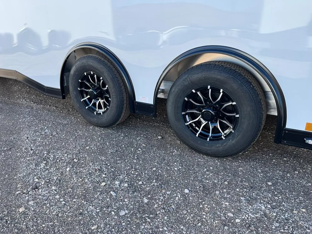 8.5 x 24 ATC ROM 450 Sport/Car Hauler Polar White tires and wheels