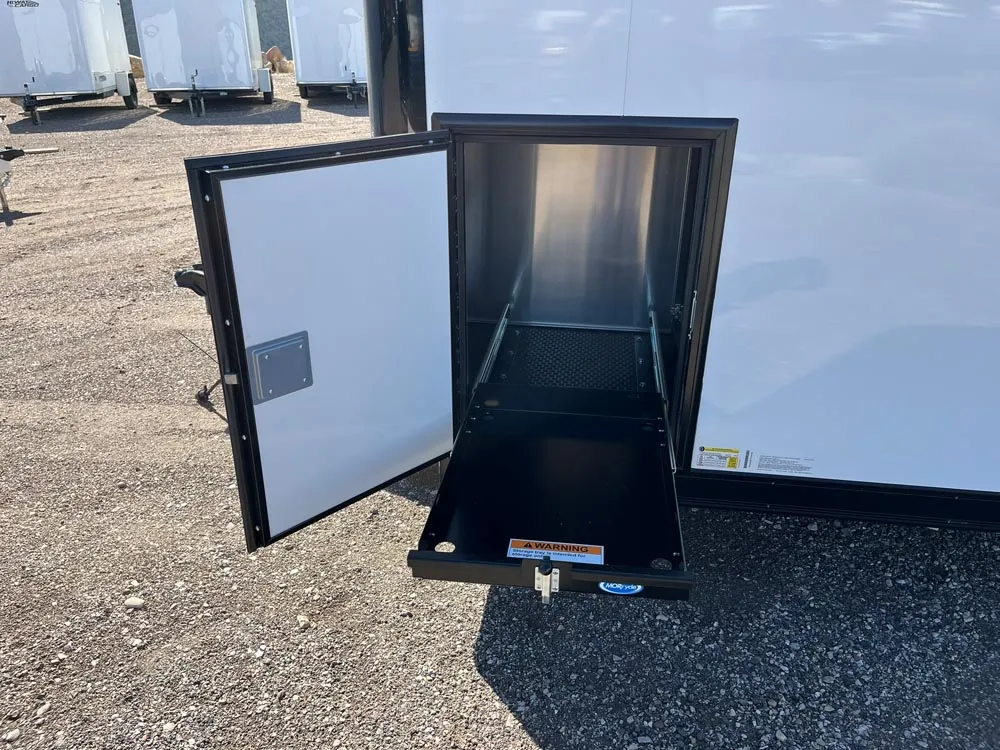 8.5 x 24 ATC ROM 450 Sport/Car Hauler Polar White exterior storage