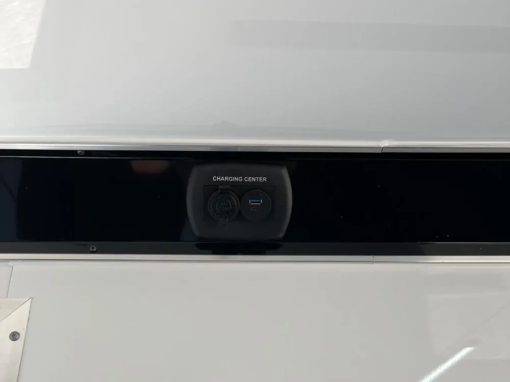 8.5 x 24 ATC ROM 450 Sport/Car Hauler Polar White charging ports