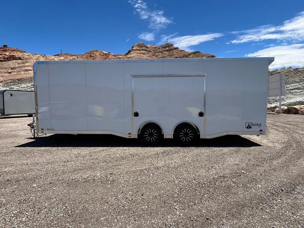 8.5 x 24 ATC ROM 450 Sport/Car Hauler Polar White left side