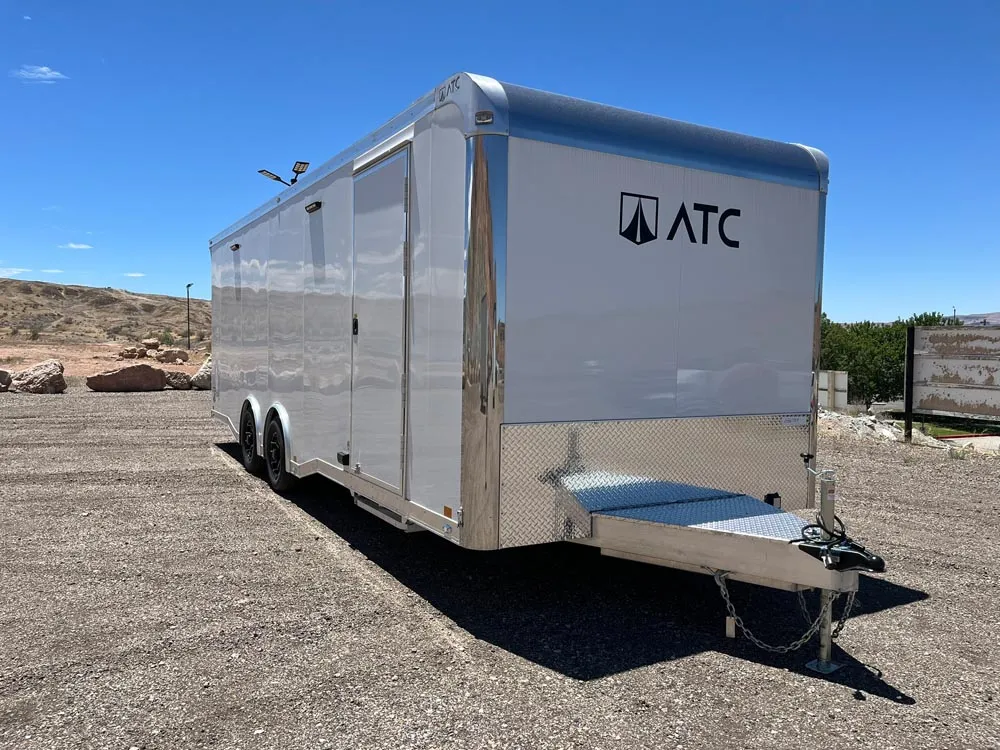 8.5 x 24 ATC ROM 450 Sport/Car Hauler Polar White right front