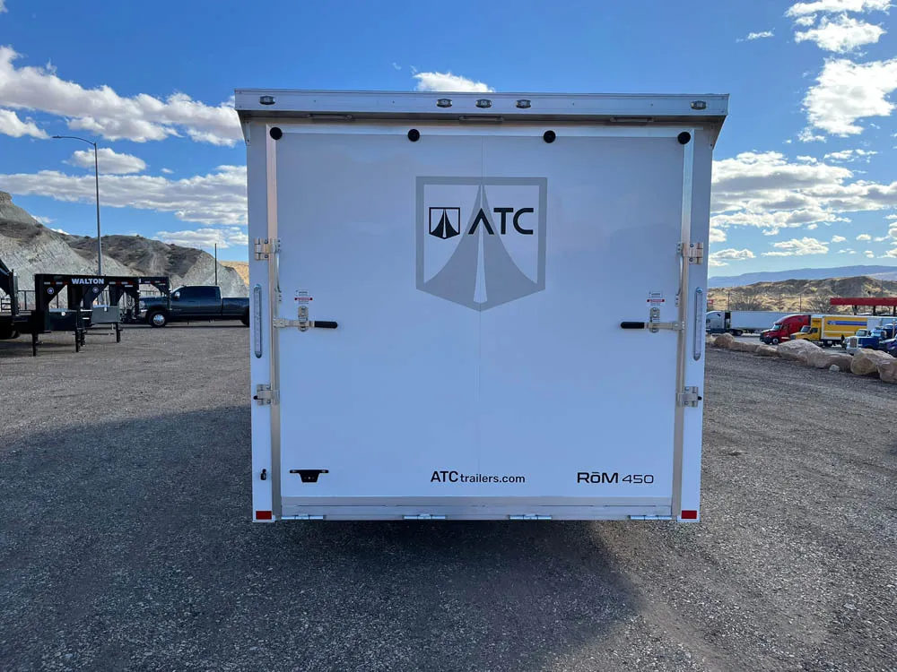 8.5 x 24 ATC ROM 450 Sport/Car Hauler White Rear
