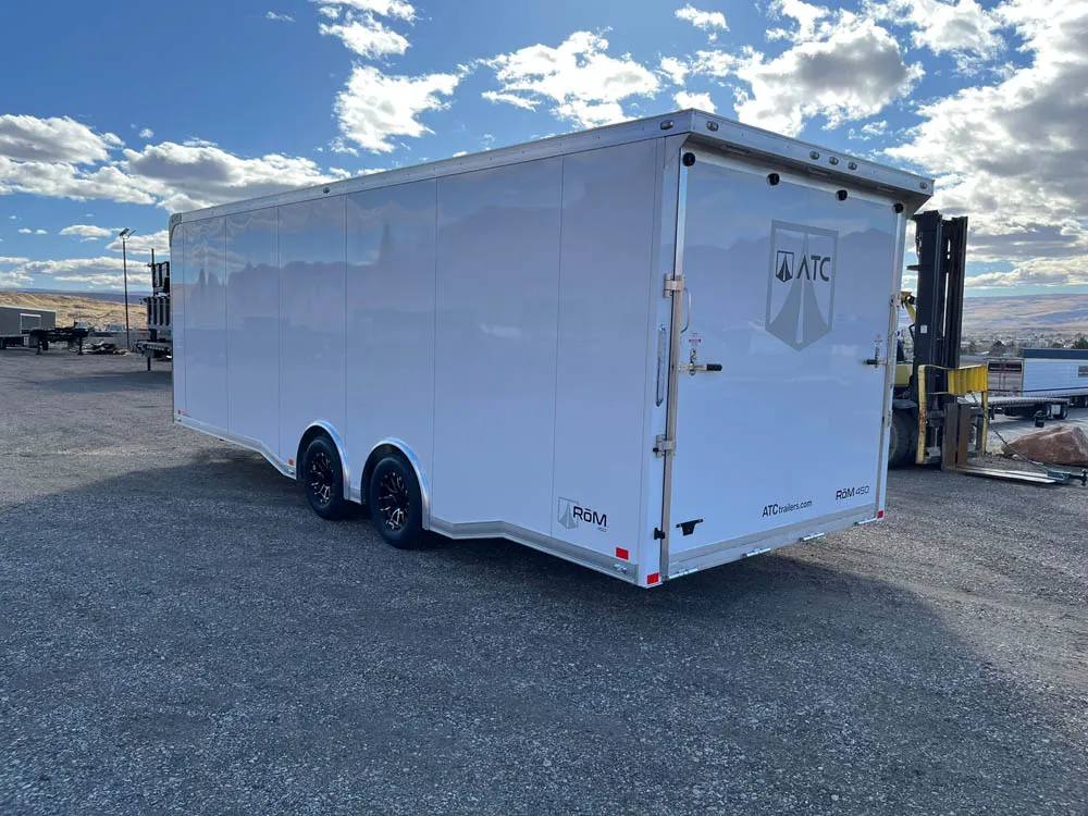 8.5 x 24 ATC ROM 450 Sport/Car Hauler White Rear Left