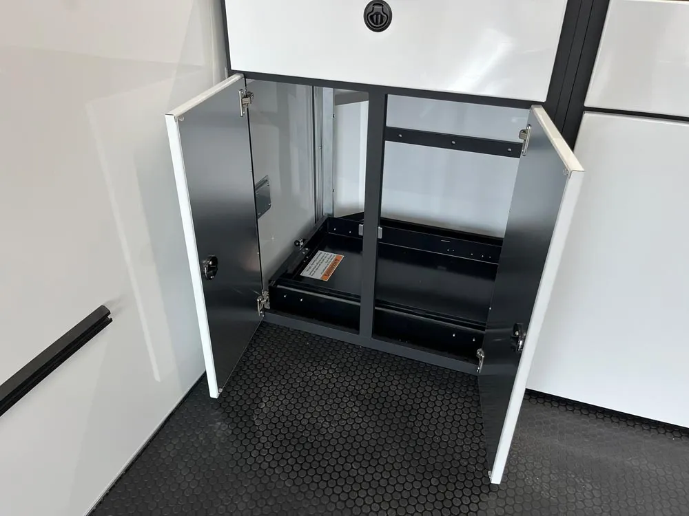 8.5 x 24 ATC ROM 550 Sport/Car Hauler Polar White bottom left cabinet