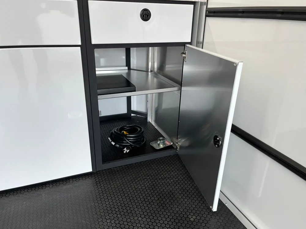 8.5 x 24 ATC ROM 550 Sport/Car Hauler Polar White bottom left cabinet