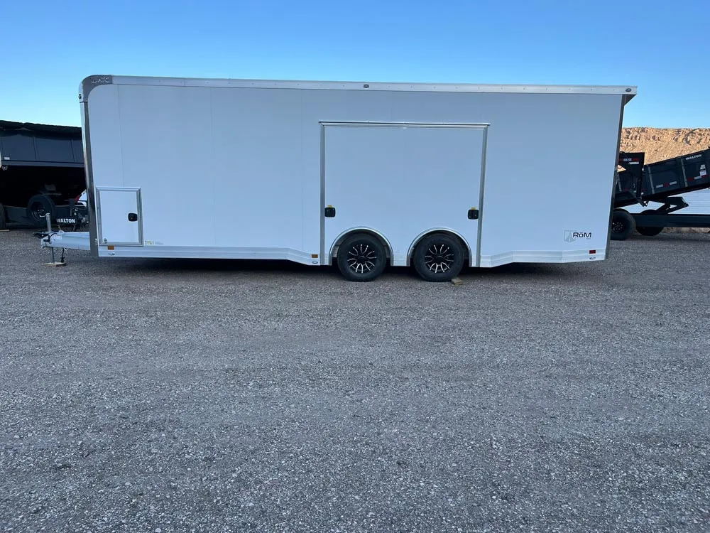 8.5 x 24 ATC ROM 550 Sport/Car Hauler Polar White left side