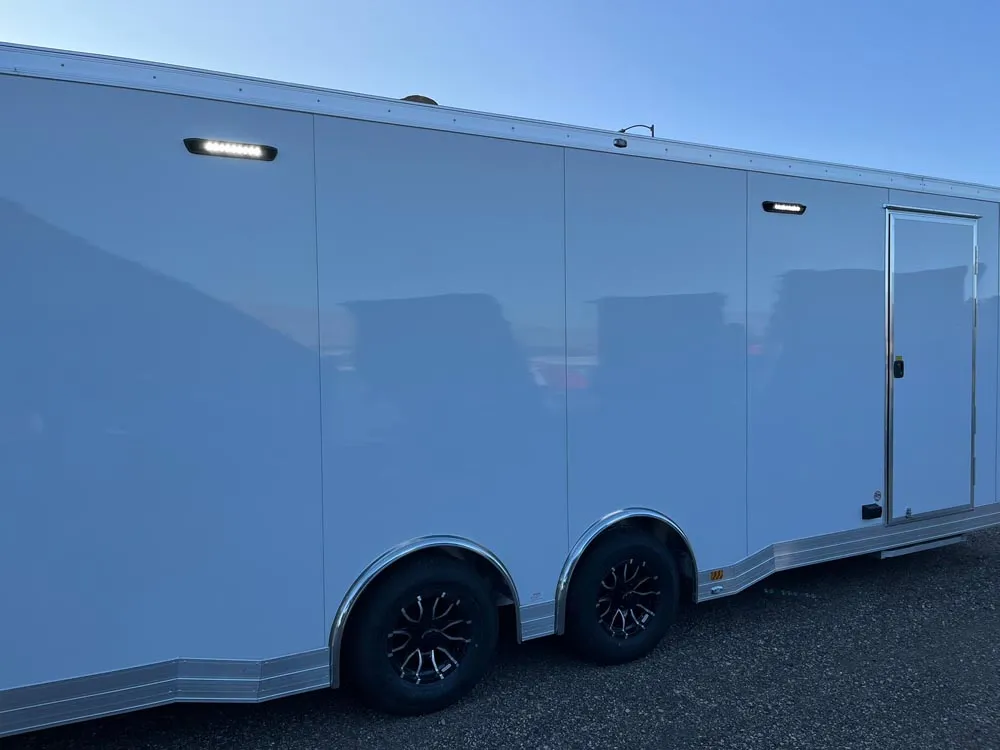 8.5 x 24 ATC ROM 550 Sport/Car Hauler Polar White right side led lights