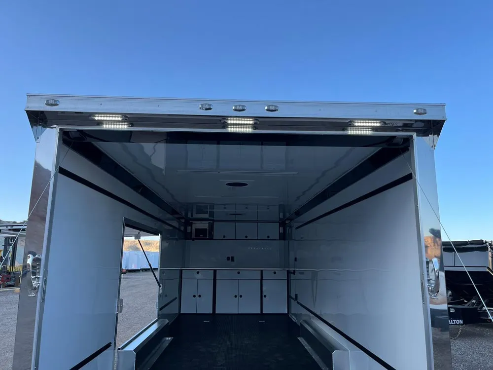 8.5 x 24 ATC ROM 550 Sport/Car Hauler Polar White rear led lights