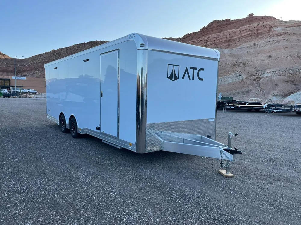8.5 x 24 ATC ROM 550 Sport/Car Hauler Polar White right front