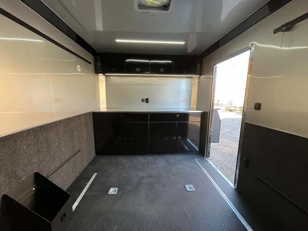 8.5 x 24 ATC ROM 550 Sport/Car Hauler Silver Frost front cabinets