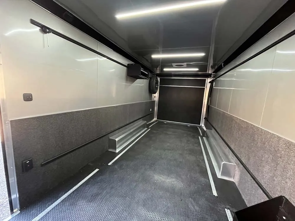 8.5 x 24 ATC ROM 550 Sport/Car Hauler Silver Frost inside towards rear