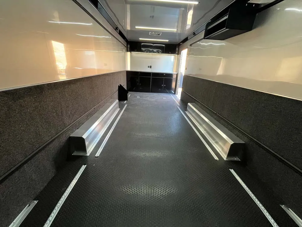 8.5 x 24 ATC ROM 550 Sport/Car Hauler Silver Frost inside rear towards front