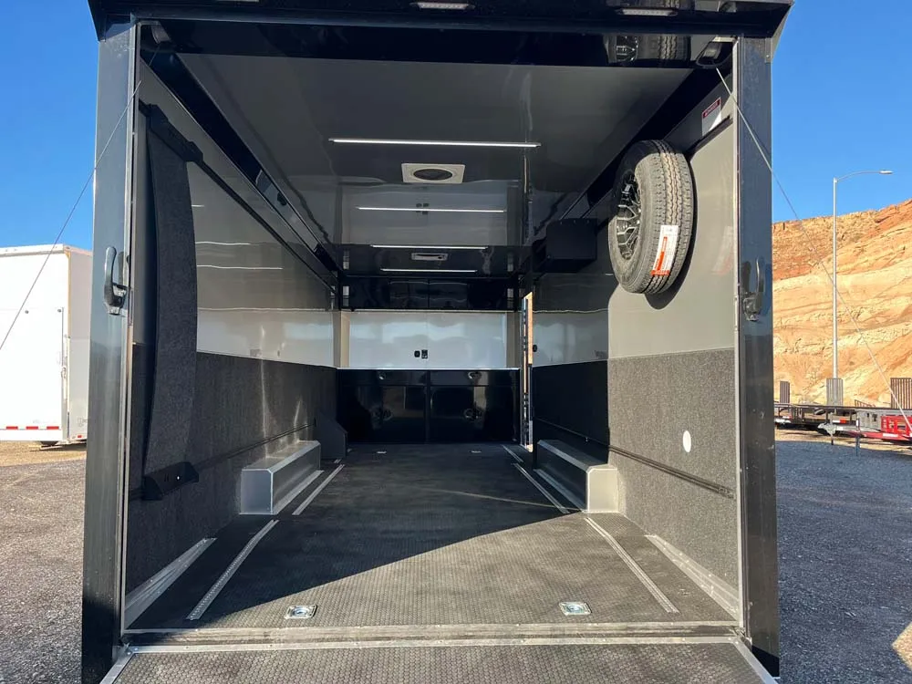 8.5 x 24 ATC ROM 550 Sport/Car Hauler Silver Frost inside rear ramp