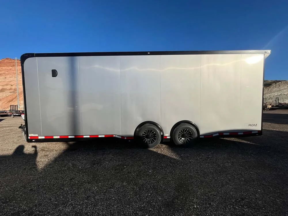 8.5 x 24 ATC ROM 550 Sport/Car Hauler Silver Frost left side