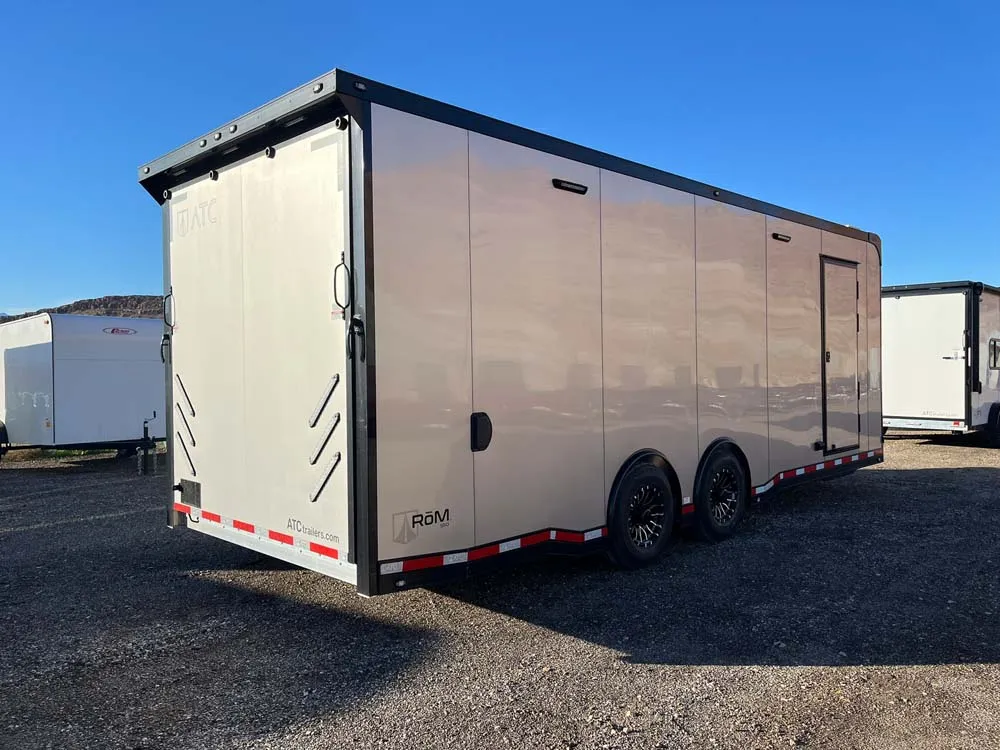 8.5 x 24 ATC ROM 550 Sport/Car Hauler Silver Frost right rear