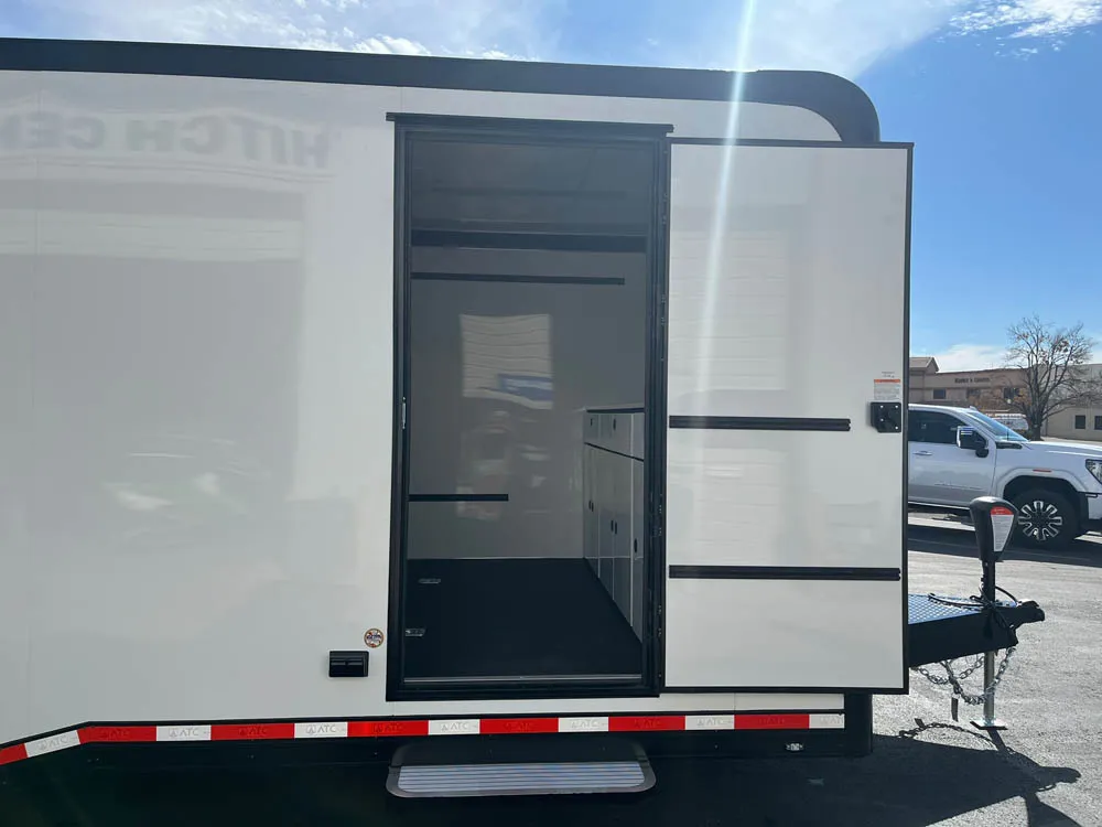 8.5 x 24 ATC ROM 550 Sport/Car Hauler White Side Door Open