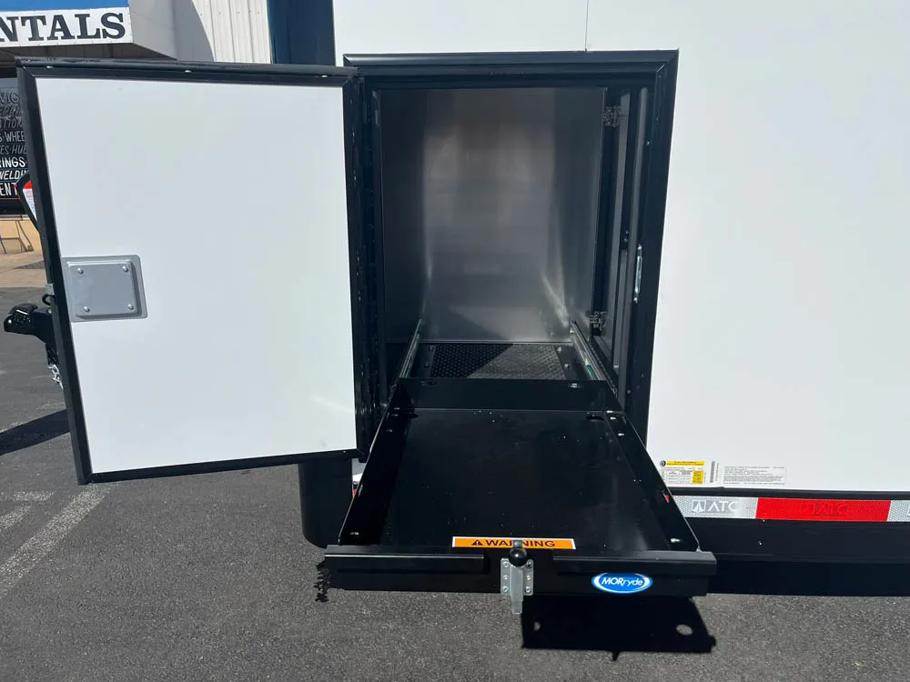 8.5 x 24 ATC ROM 550 Sport/Car Hauler White Side Door Storage