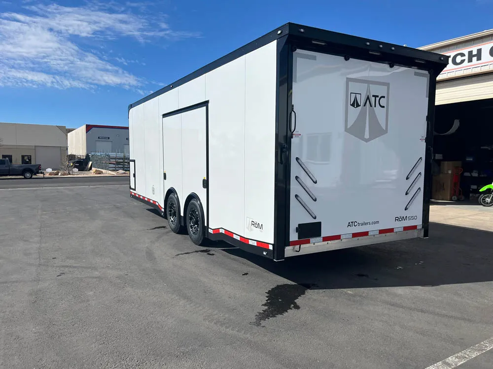 8.5 x 24 ATC ROM 550 Sport/Car Hauler White Left Rear