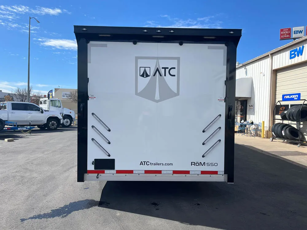 8.5 x 24 ATC ROM 550 Sport/Car Hauler White Rear