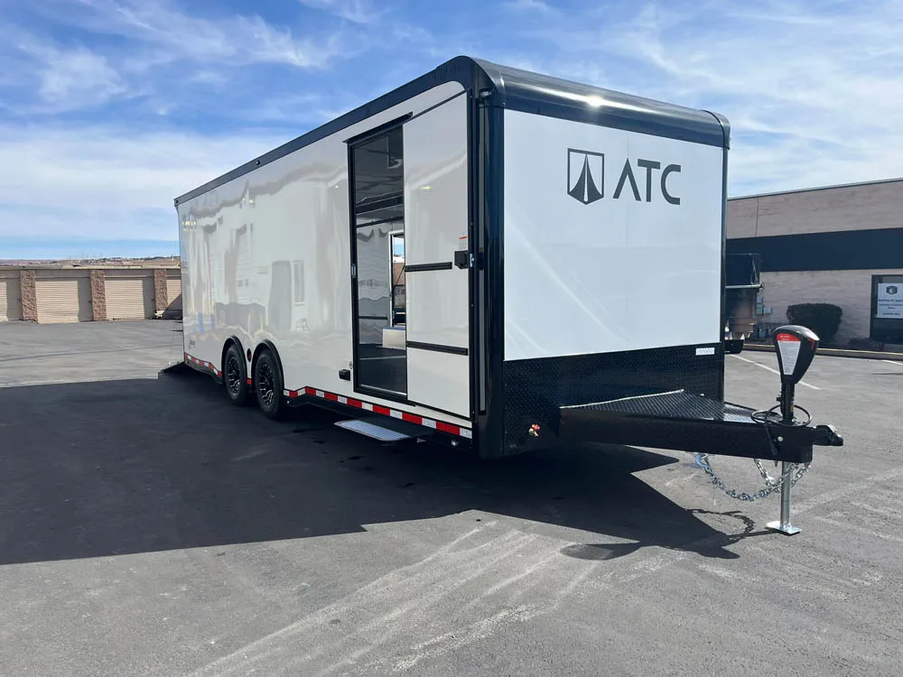 8.5 x 24 ATC ROM 550 Sport/Car Hauler White Right Front Side Door Open