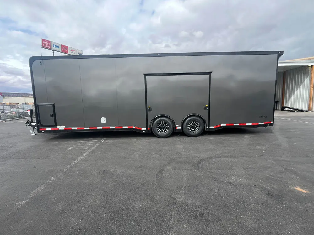 8.5 x 28 ATC ROM 550 Sport/Car Hauler Med Charcoal Left Side