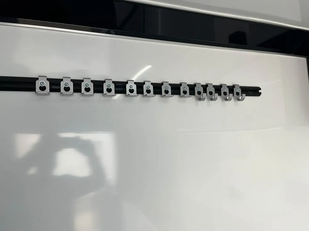 8.5 x 28 ATC ROM 550 Sport/Car Hauler Med Charcoal Wall Hooks