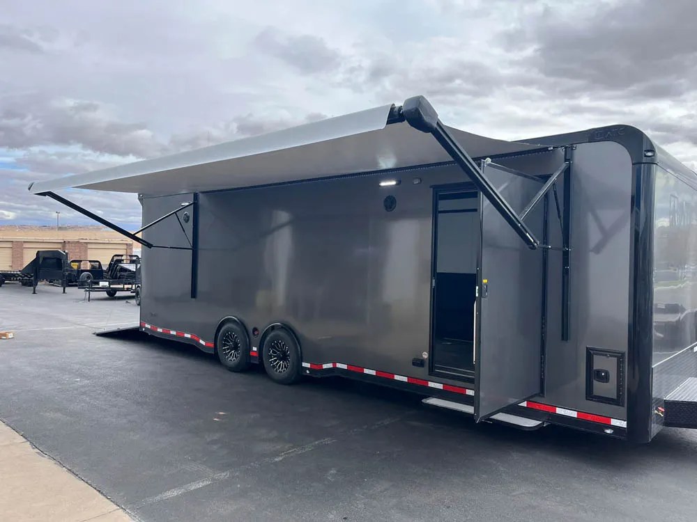 8.5 x 28 ATC ROM 550 Sport/Car Hauler Med Charcoal Awning