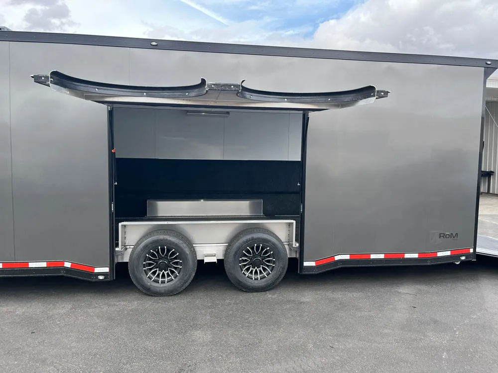 8.5 x 28 ATC ROM 550 Sport/Car Hauler Med Charcoal Access Door