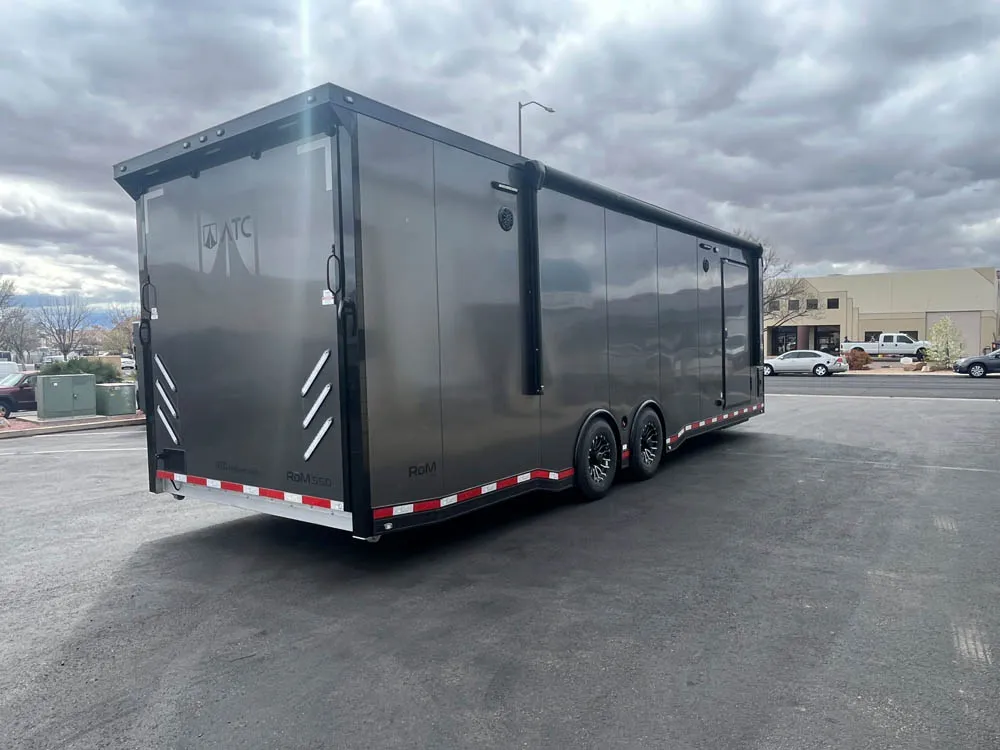 8.5 x 28 ATC ROM 550 Sport/Car Hauler Med Charcoal Right Rear