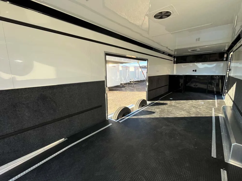 8.5 x 28 ATC ROM 550 Sport/Car Hauler Polar White inside towards side hatch