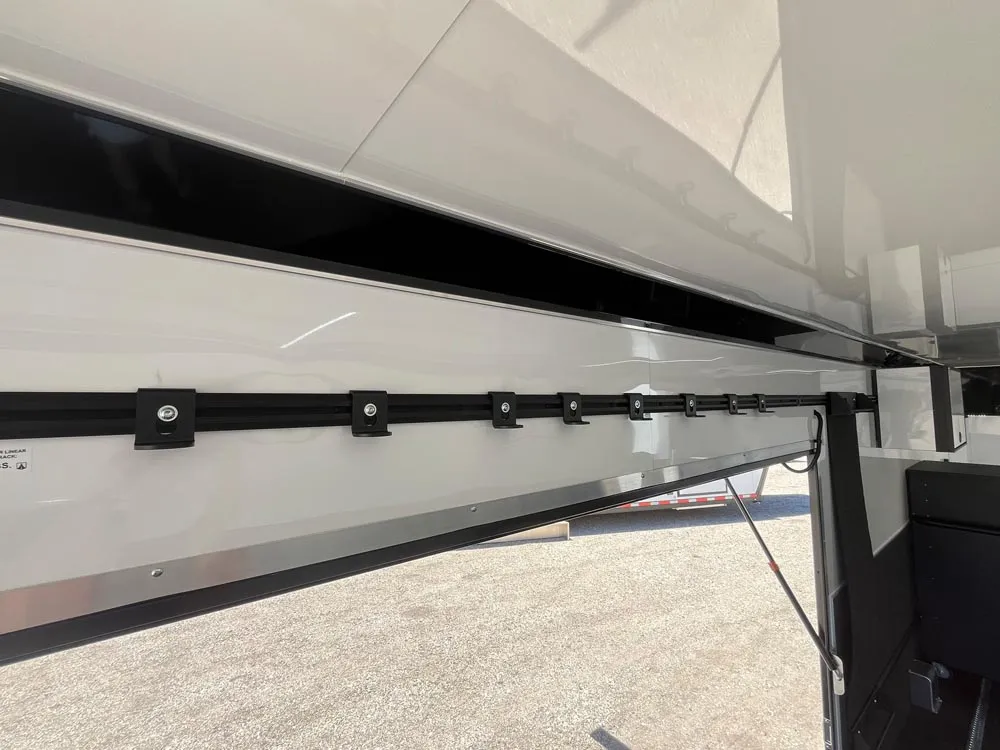 8.5 x 32 ATC ROM 550 Sport/Car Hauler Polar White hooks on rail
