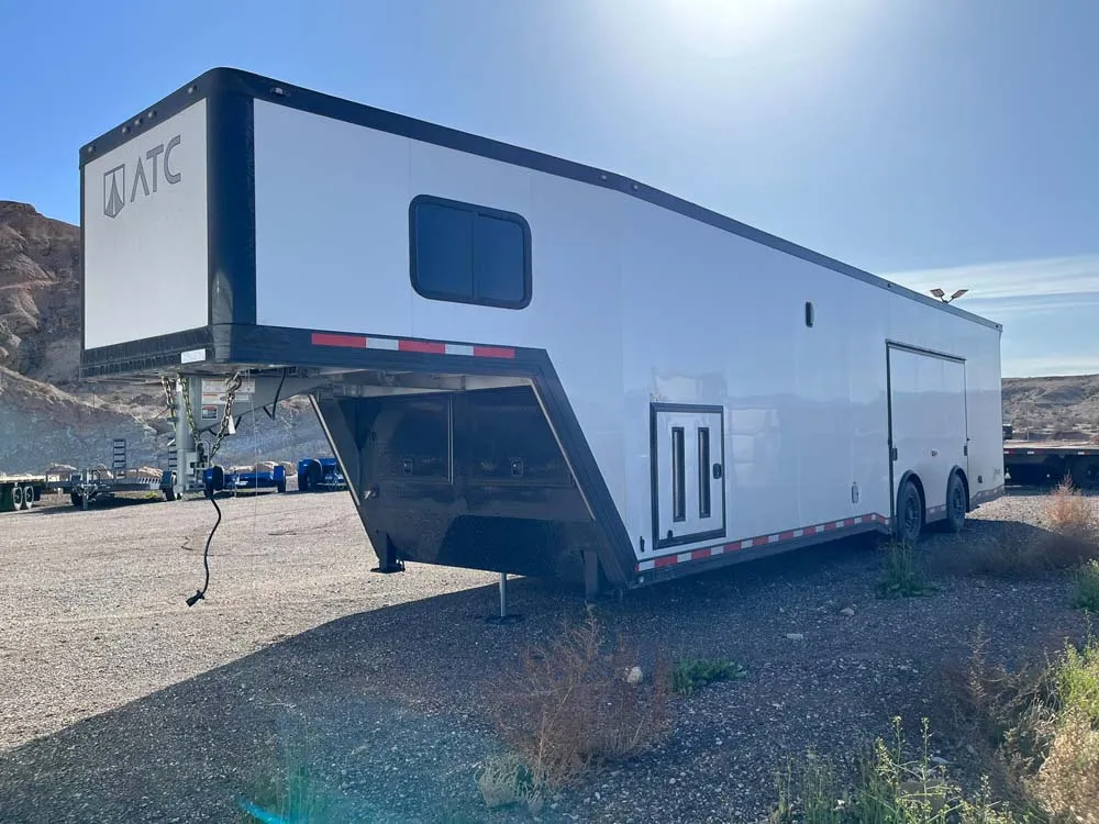 8.5 x 40 ATC ROM 750G Sport/Car Hauler Gooseneck Polar White