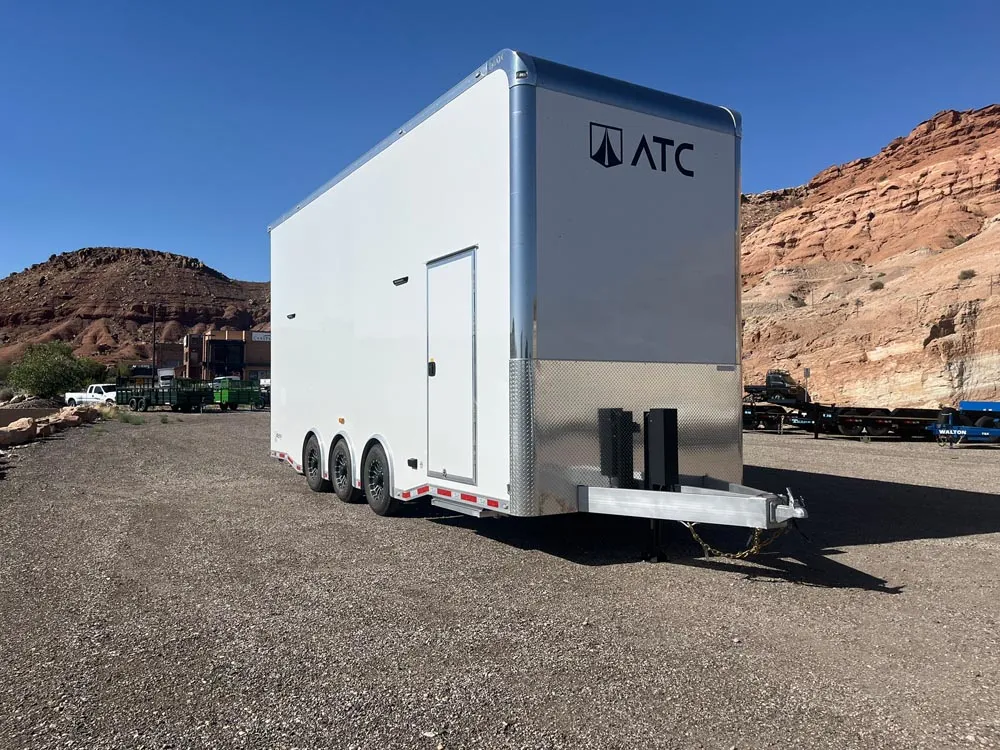 8.5 x 24 ATC ROM 800 Sport/Car Hauler Stacker White front right