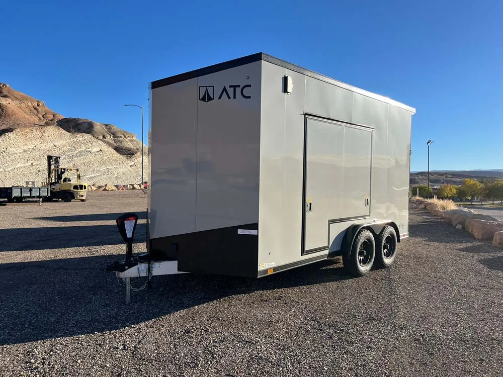7.5 x 14 ATC STO 450 Cargo Trailer Tandem Dove Grey