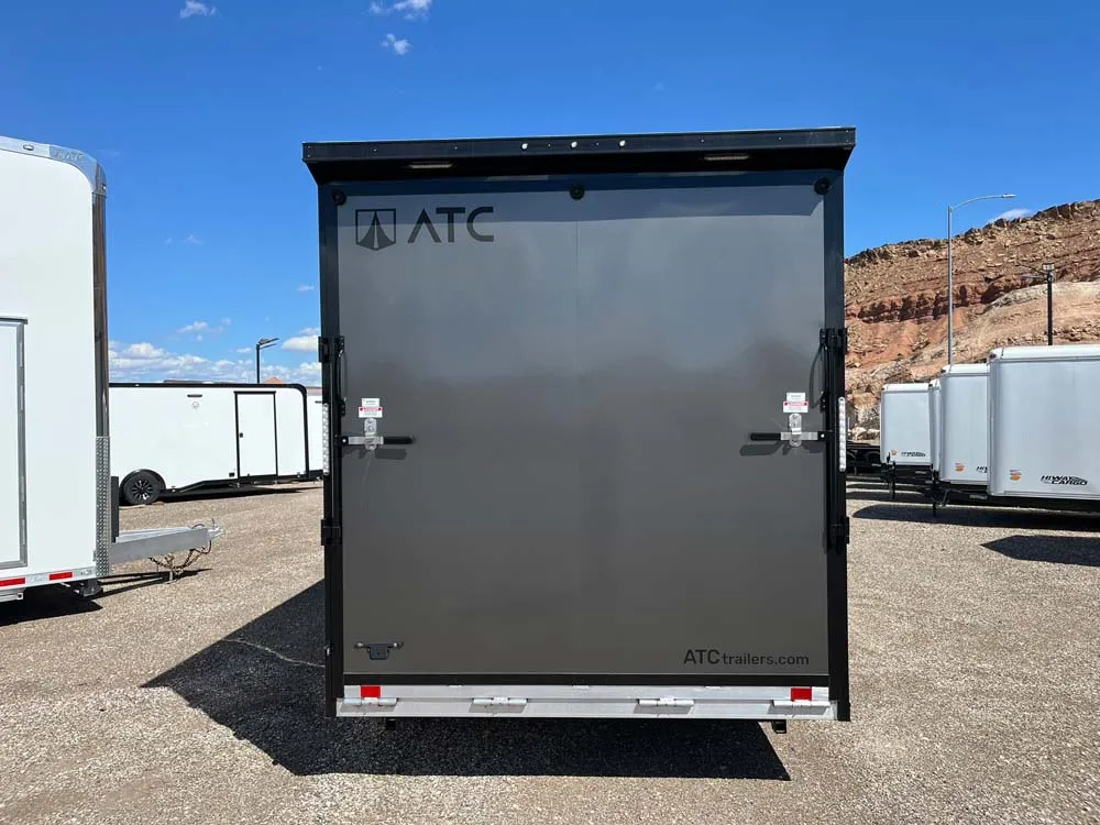7.5 x 14 ATC STO 450 Cargo Trailer Tandem Med Charcoal rear