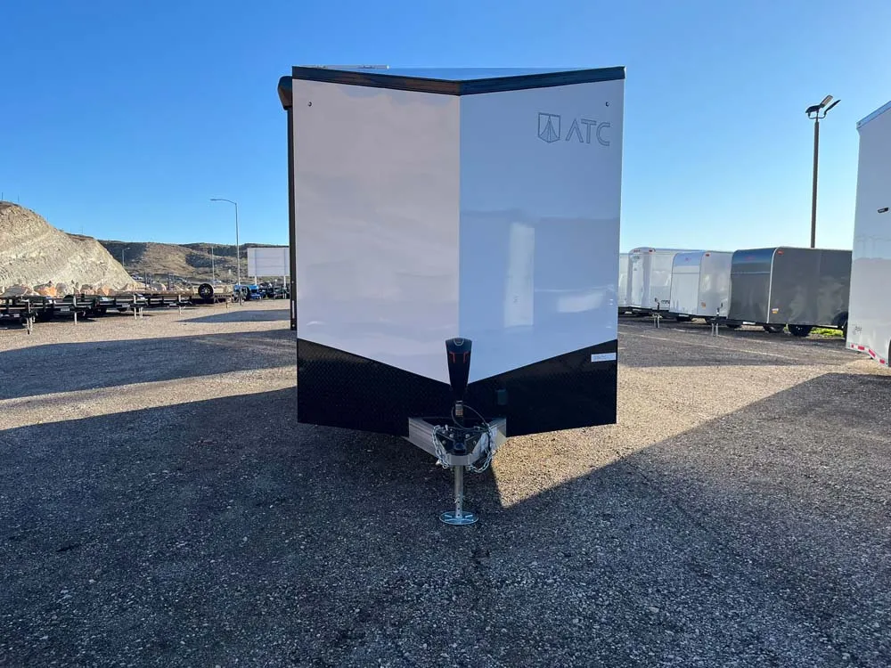 7.5 x 16 ATC STO 450 Cargo Trailer Tandem Polar White front