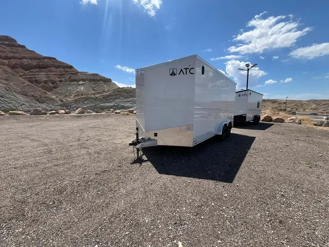 7.5 x 16 ATC STO 450 Cargo Trailer Tandem Polar White 0095