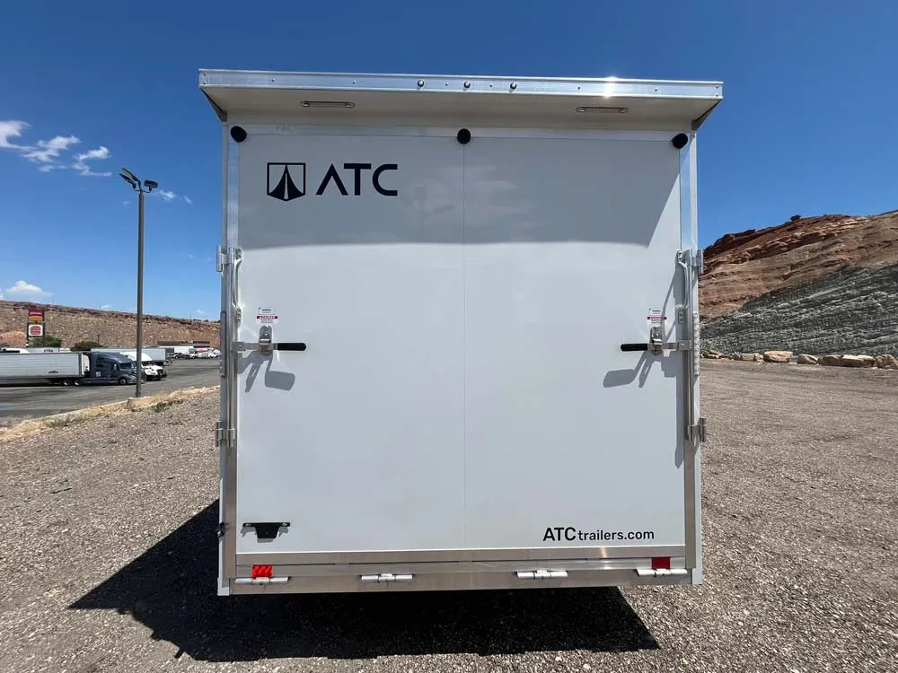 7.5 x 16 ATC STO 450 Cargo Trailer Tandem Polar White 0095 rear