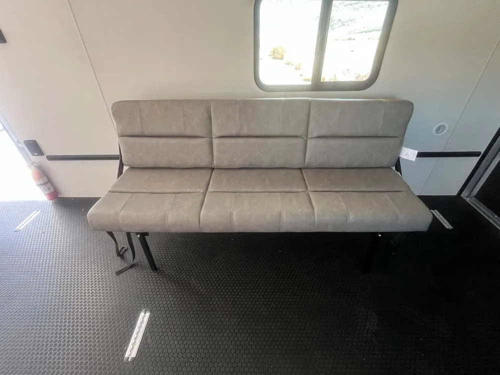 7.5 x 16 ATC STO 450 Cargo Trailer Tandem Polar White 0096 fold out couch