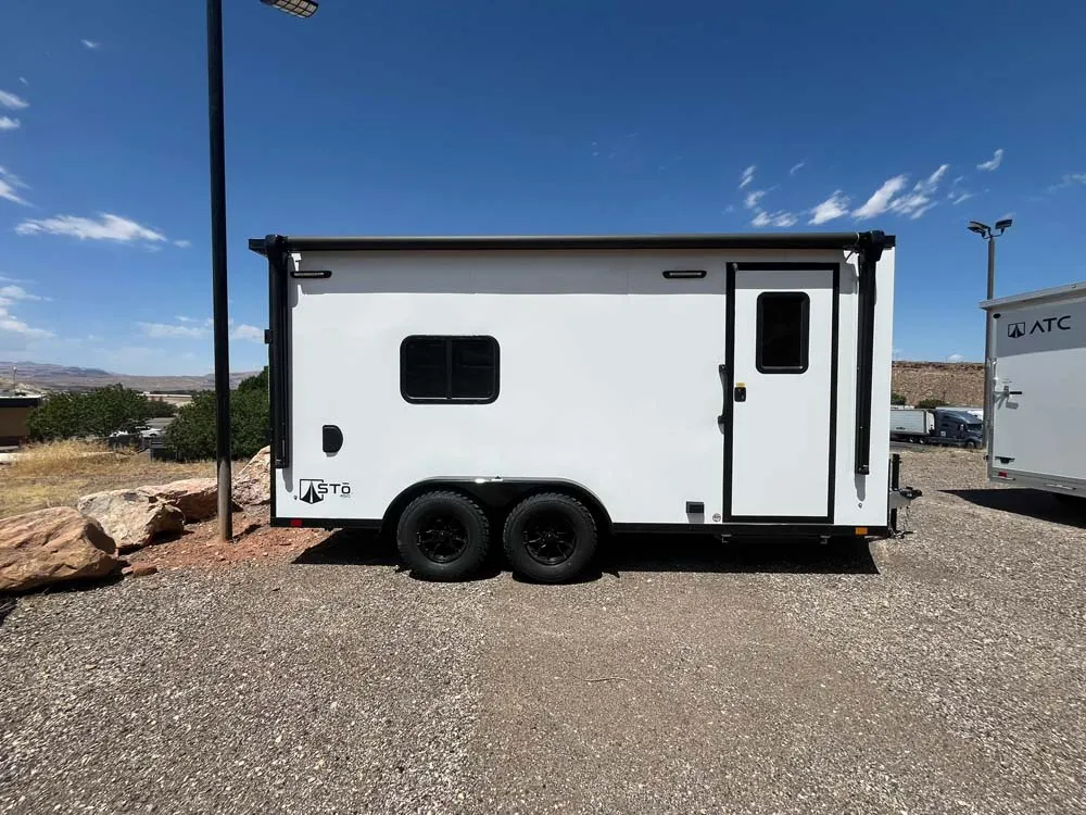 7.5 x 16 ATC STO 450 Cargo Trailer Tandem Polar White 0096 right side