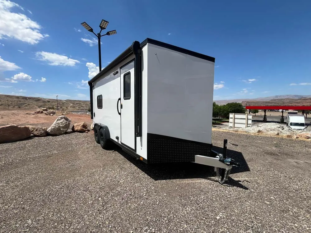 7.5 x 16 ATC STO 450 Cargo Trailer Tandem Polar White 0096 right front
