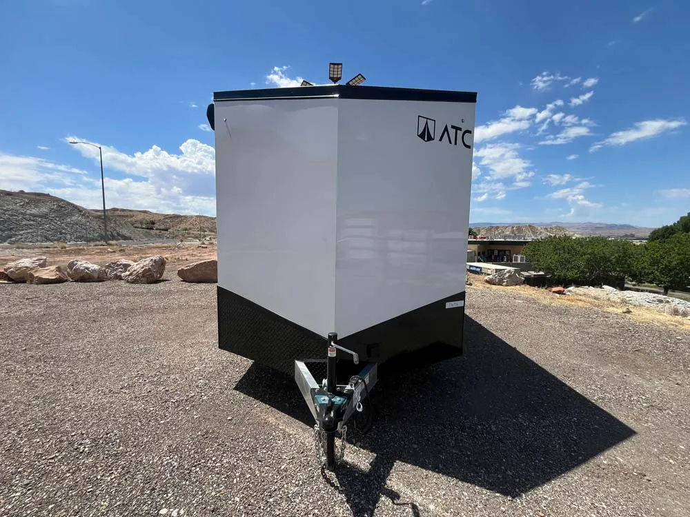 7.5 x 16 ATC STO 450 Cargo Trailer Tandem Polar White 0096 front
